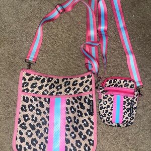 Mommy and me Leopard Print Crossbody Bag Set